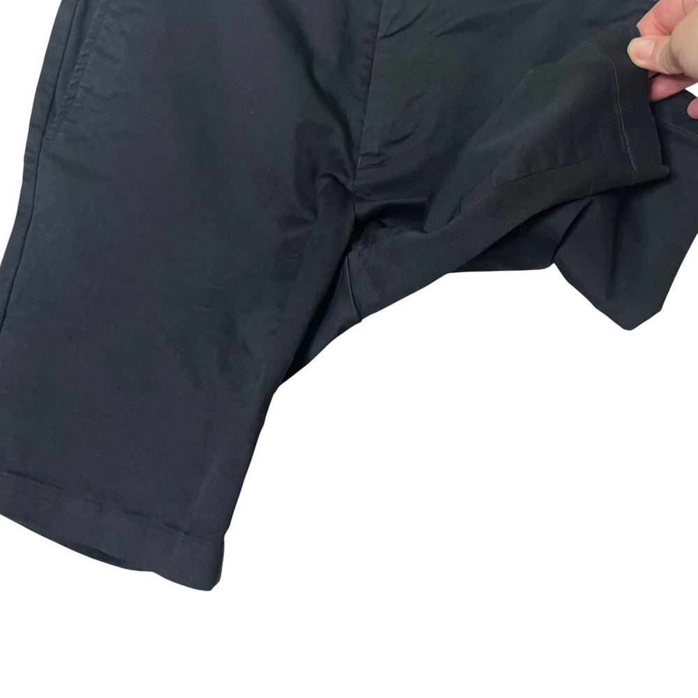 Reiss OE Hampton Chino Shorts Mens 28 Black Cotton Stretch Travel Shorts - Picture 6 of 10